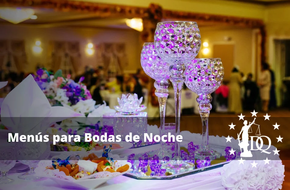 Menús para Bodas de Noche